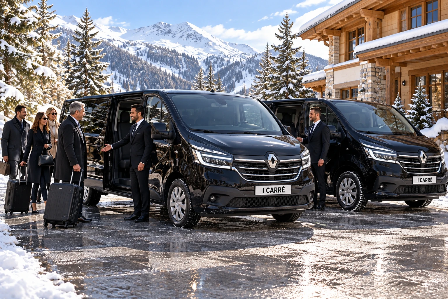 Deux vans avec chauffeurs pour un séminaire en Provence